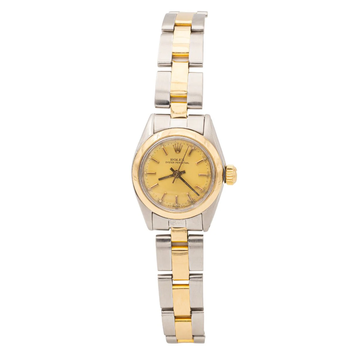 Montre ROLEX "Oyster Perpetual" en acier et or jaune