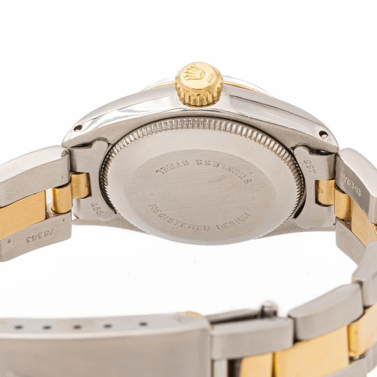 Montre ROLEX "Oyster Perpetual" en acier et or jaune - Image 5