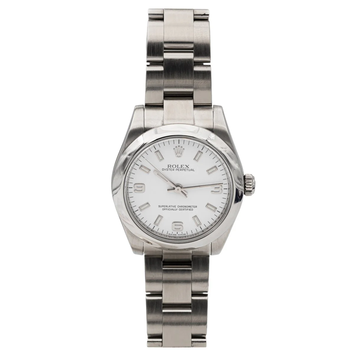 Montre ROLEX "Oyster perpetual 177200" en acier