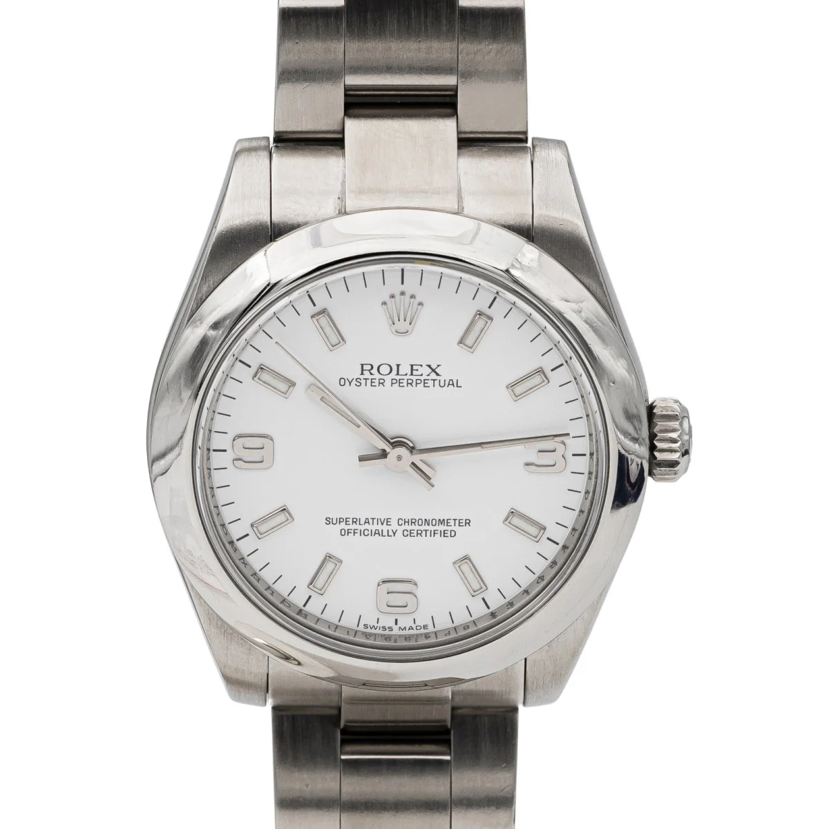 Montre ROLEX "Oyster perpetual 177200" en acier - Image 6