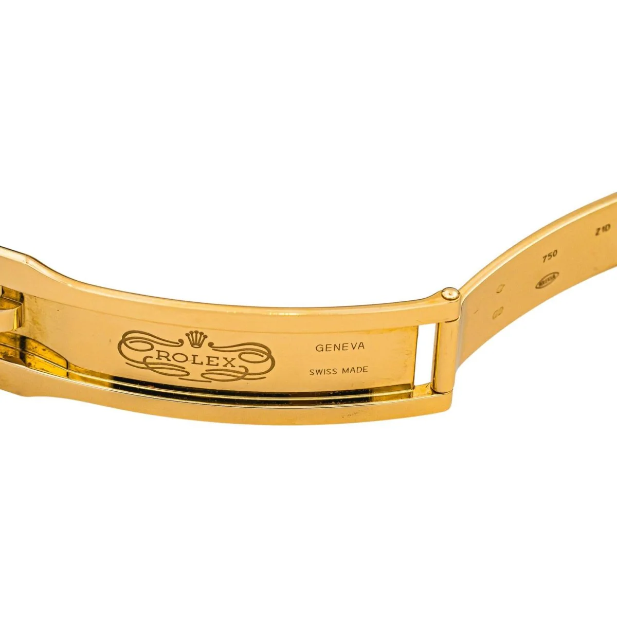 Montre ROLEX "Sky-Dweller" en or jaune, argent, cuir et saphir - Image 8