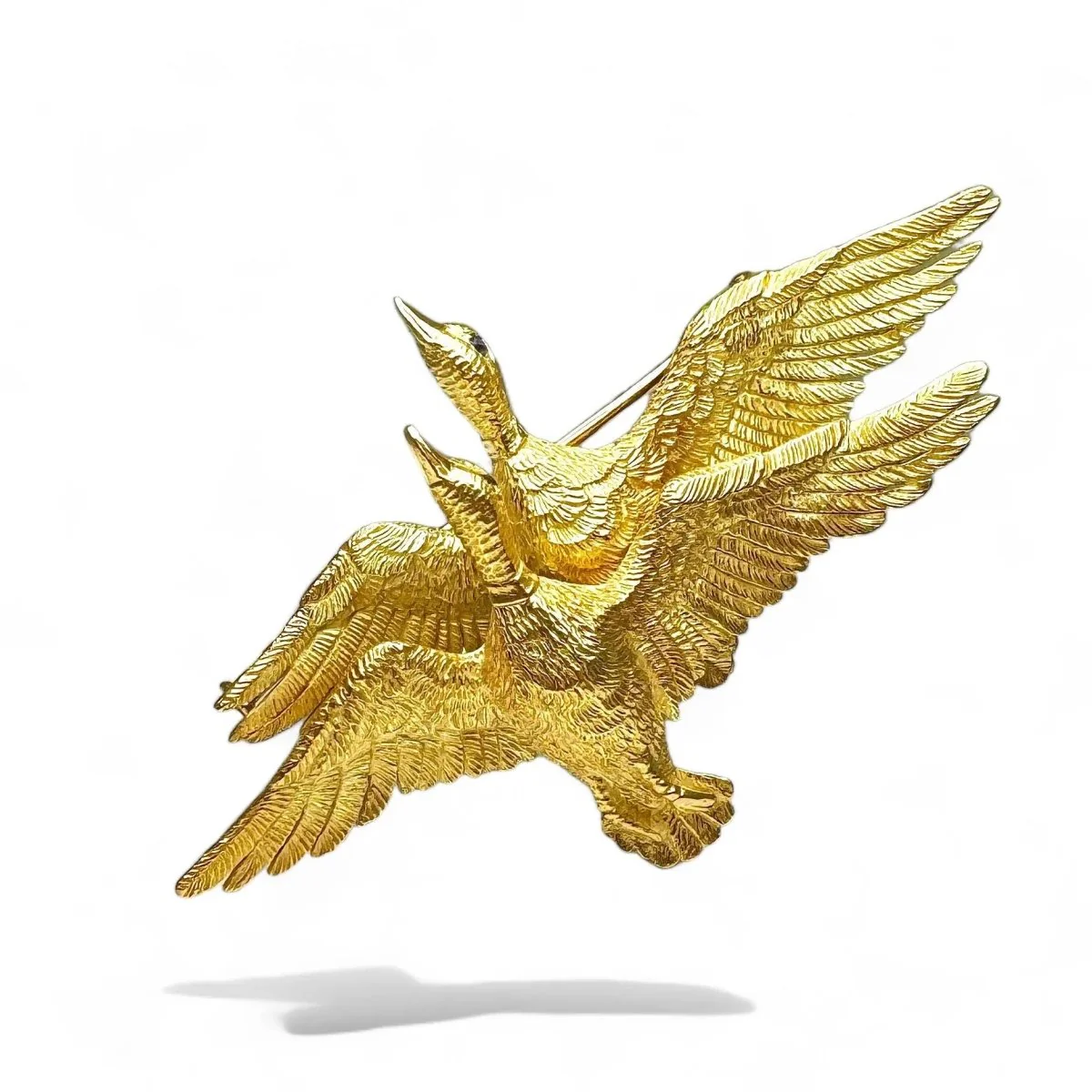 HERMÈS par GEORGES LENFANT Broche « Canards » - Image 2