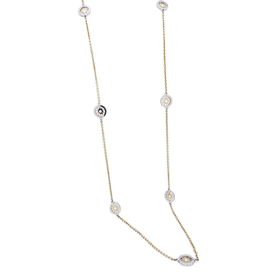 Collier Sautoir BULAGRI "Tondo Sun" en or jaune et acier - Image 5