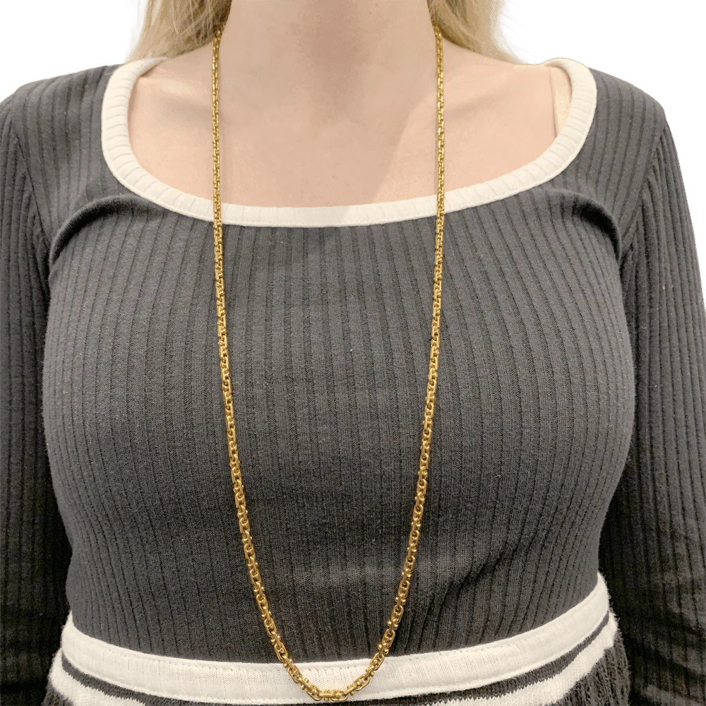 Collier Sautoir CHAUMET en or jaune - Image 2