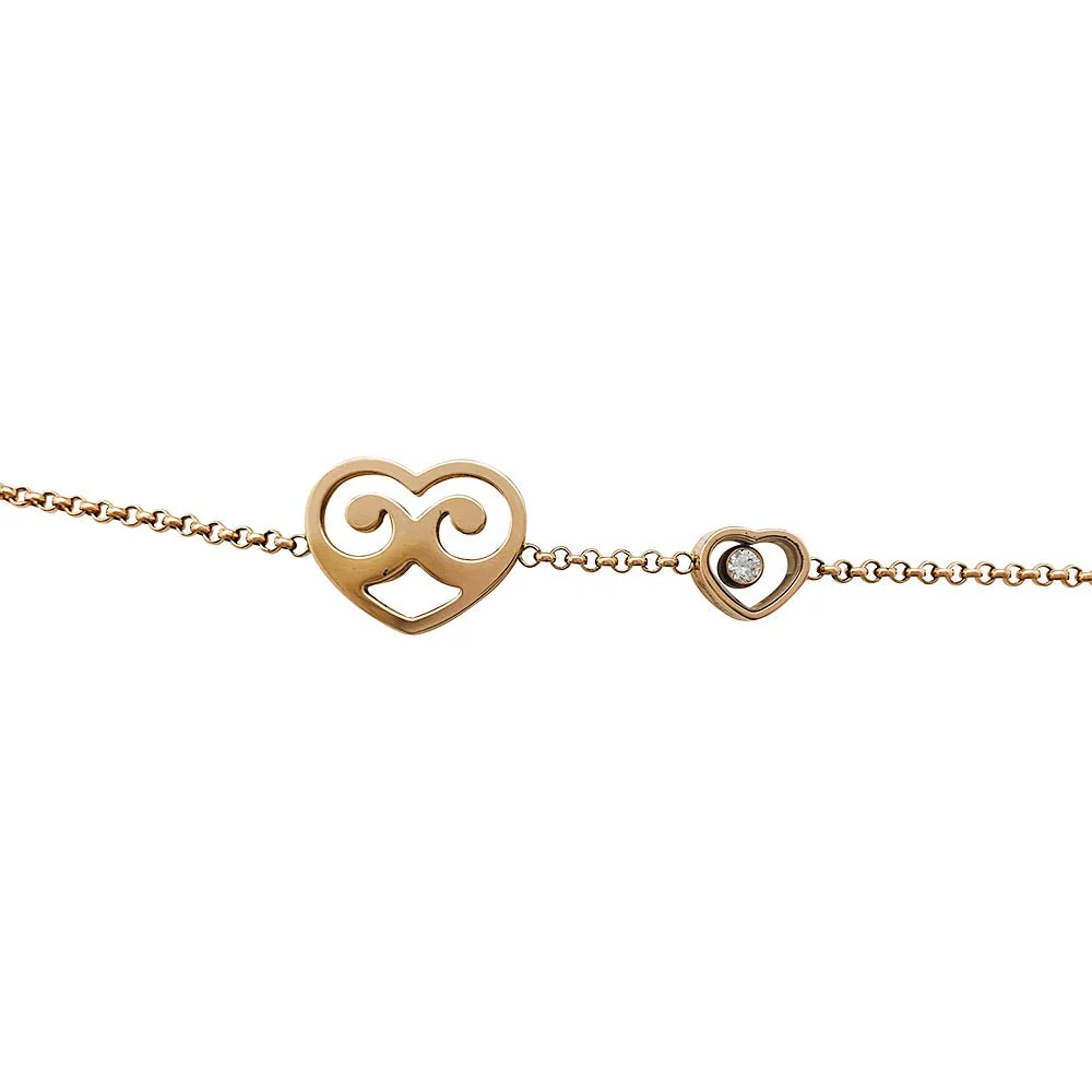 Sautoir CHOPARD, "Coeur Happy Diamonds", or rose - Image 2