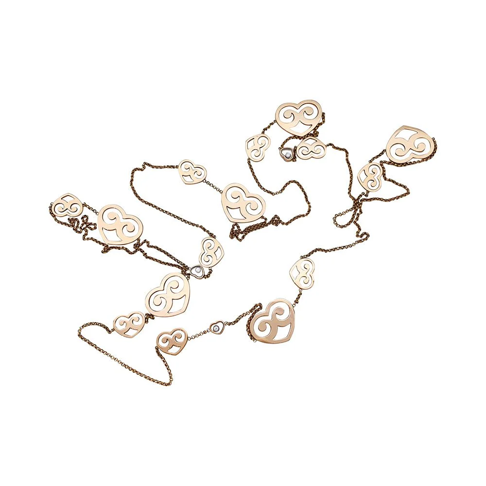 Sautoir CHOPARD, "Coeur Happy Diamonds", or rose - Image 4