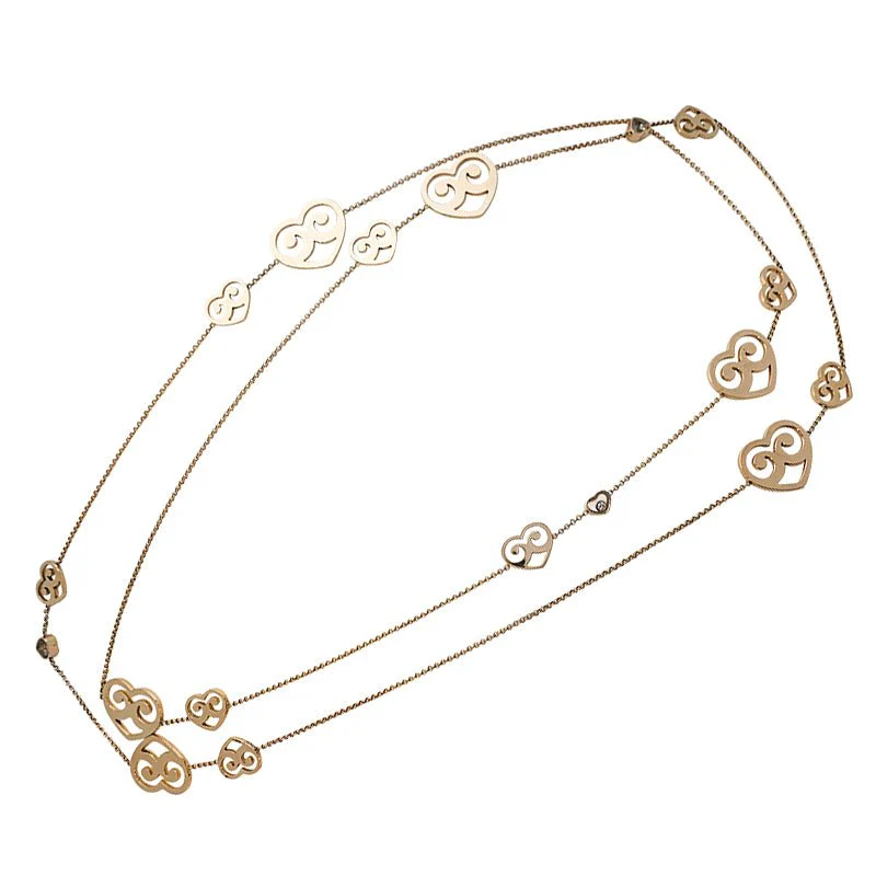 Sautoir CHOPARD, "Coeur Happy Diamonds", or rose - Image 6