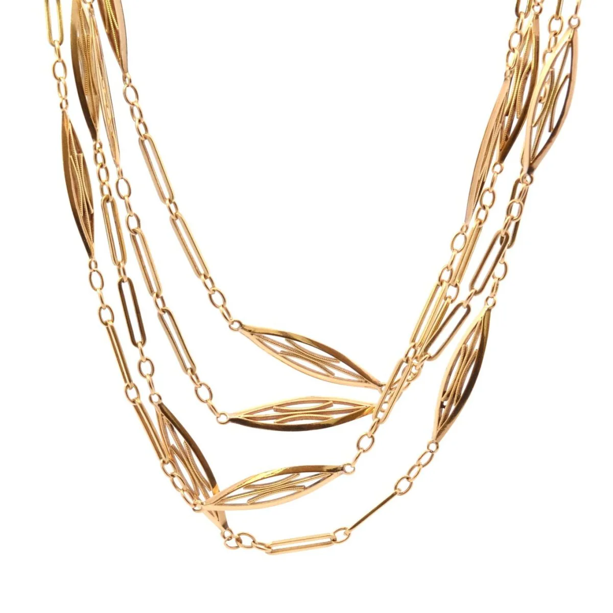 Collier Sautoir en or jaune