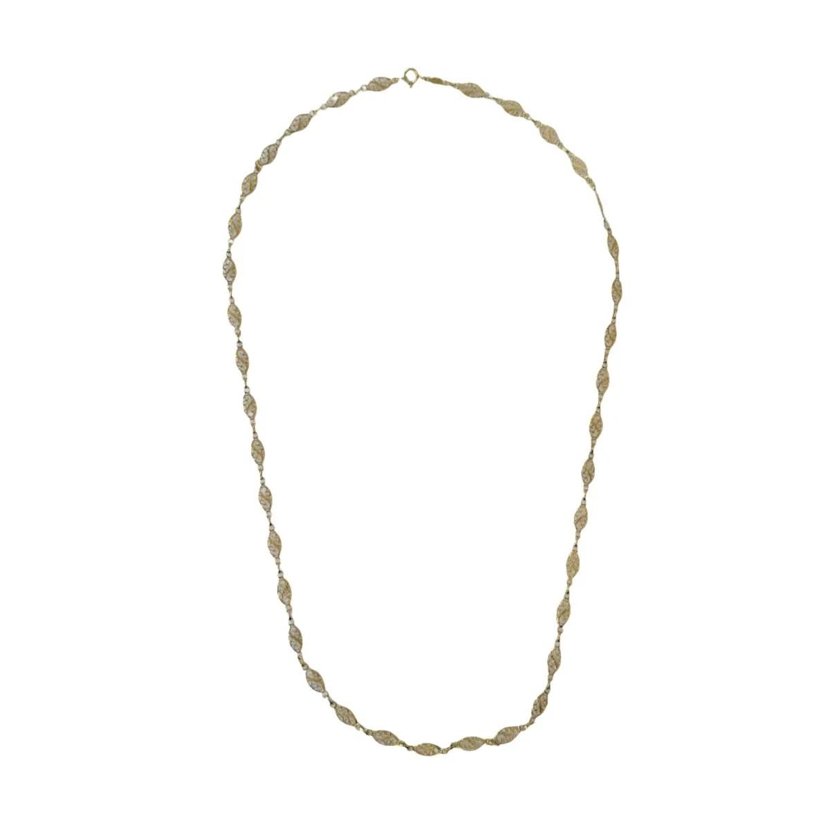 Collier Sautoir filigrane en or jaune - Image 4