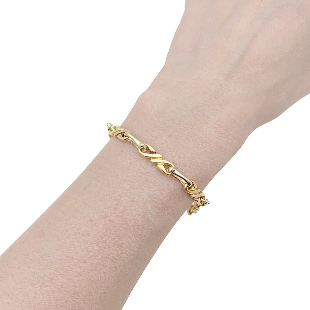 Sautoir et bracelet HERMÈS, deux ors - Image 3