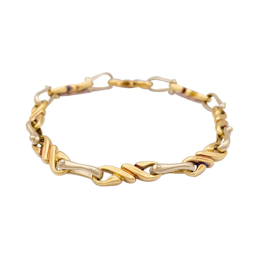 Sautoir et bracelet HERMÈS, deux ors - Image 6