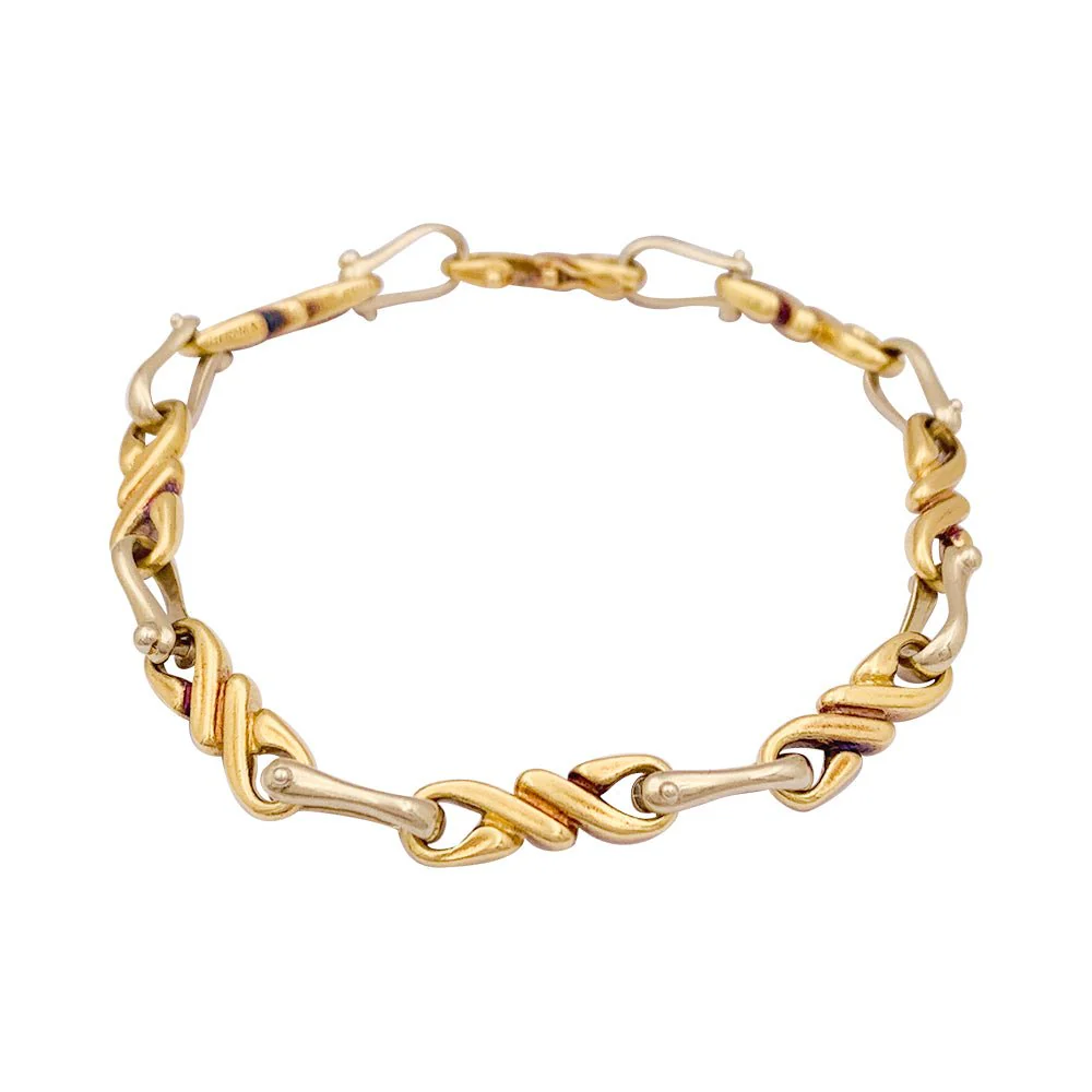 Sautoir et bracelet HERMÈS, deux ors - Image 7