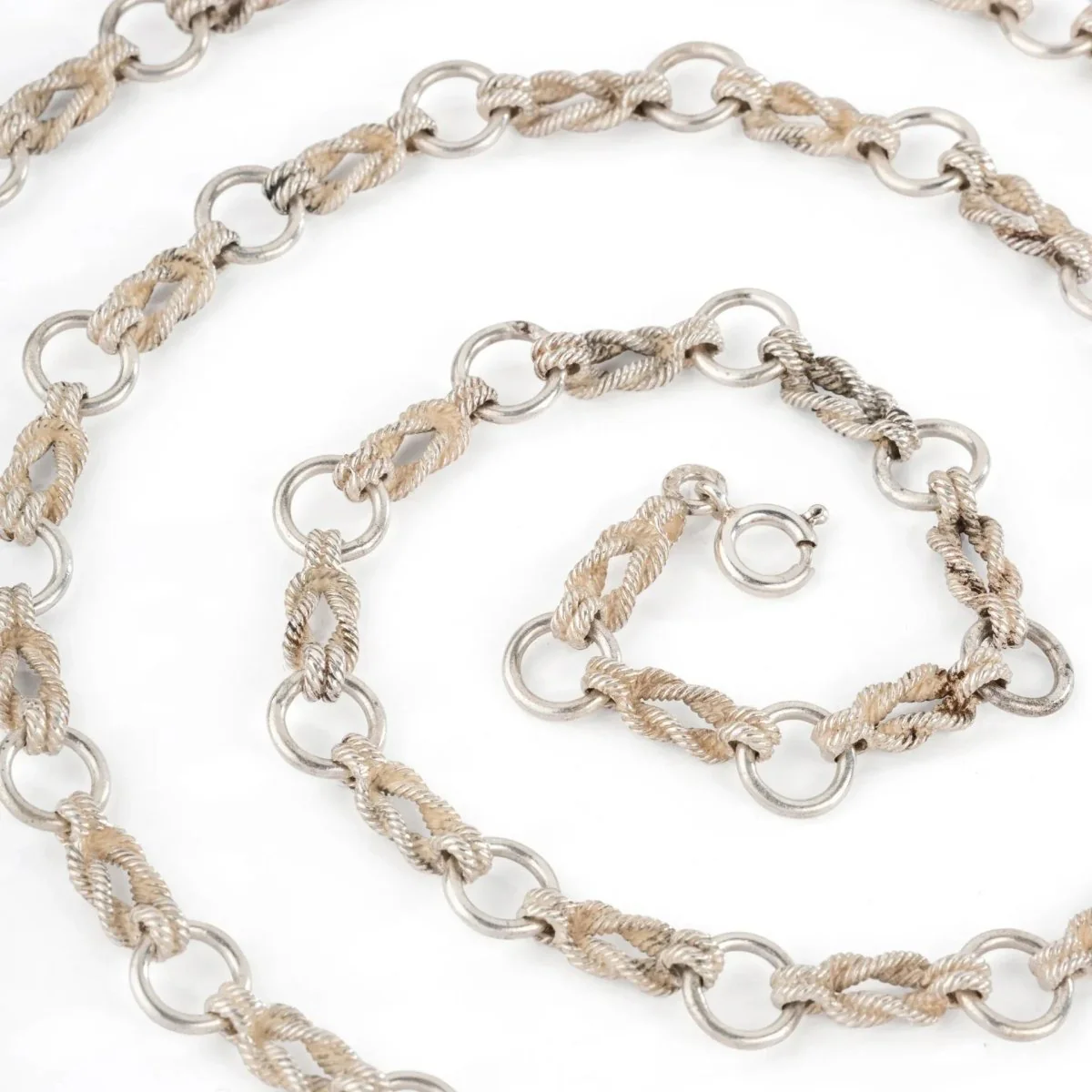 Sautoir en argent de la maison Hermes nœuds marin,modèle Audierne - Image 5
