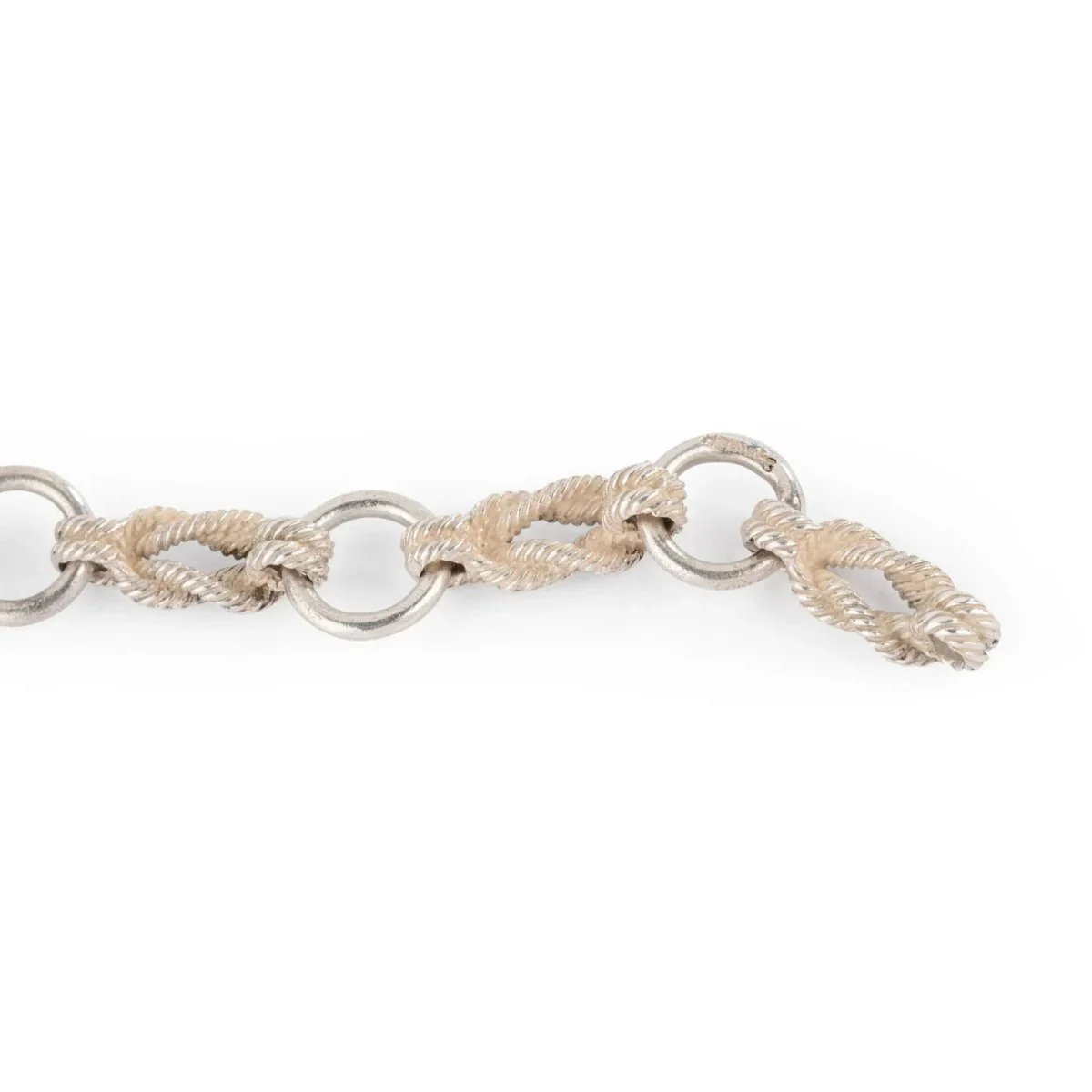 Sautoir en argent de la maison Hermes nœuds marin,modèle Audierne - Image 6