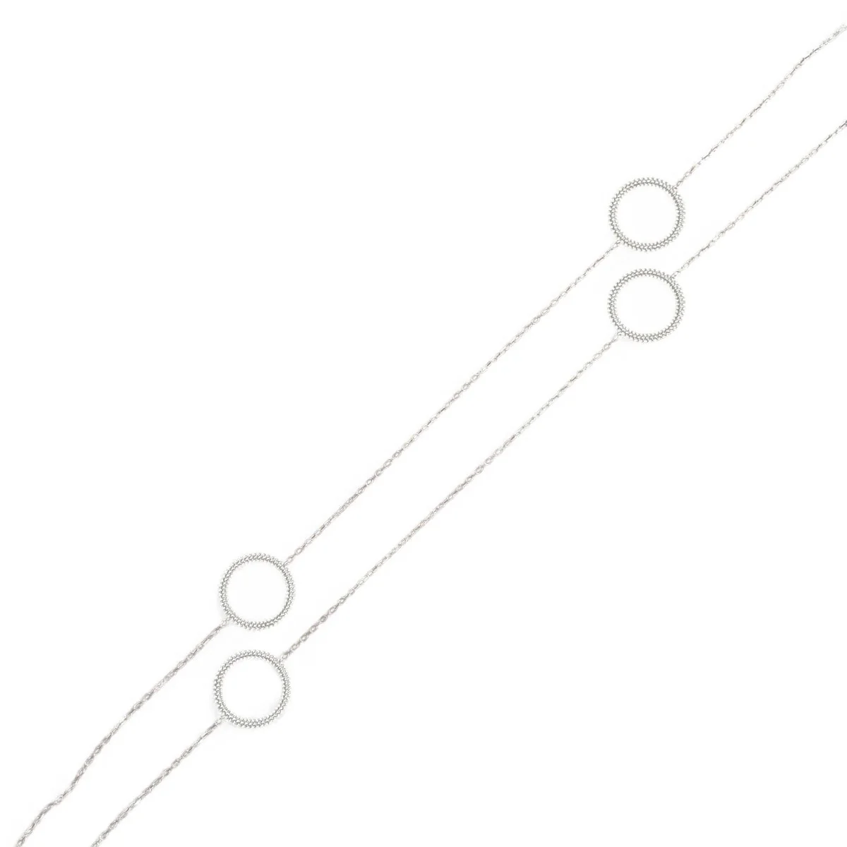 Collier Sautoir MAUBOUSSIN "Le premier Jour" en or blanc et perles - Image 4