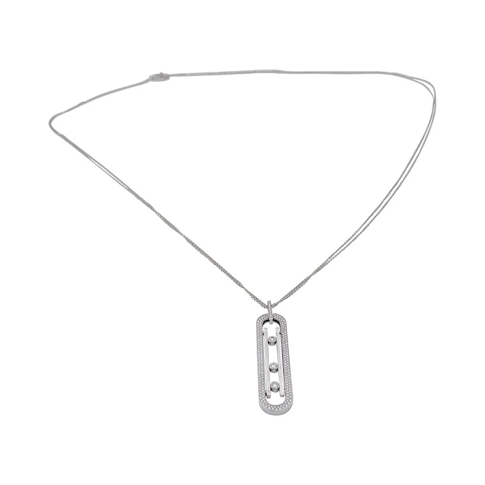 Collier Sautoir MESSIKA “Move 10th Anniversary” en or blanc et diamants - Image 4