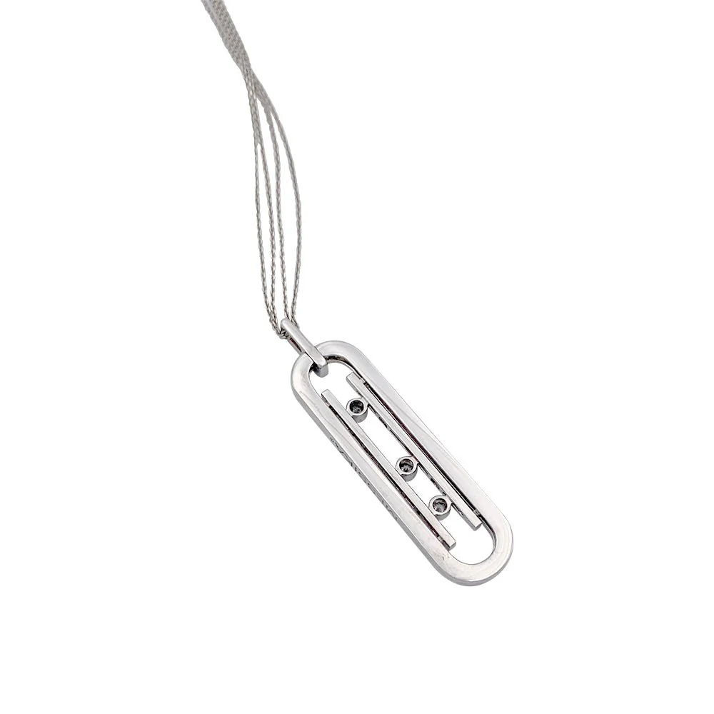 Collier Sautoir MESSIKA “Move 10th Anniversary” en or blanc et diamants - Image 5