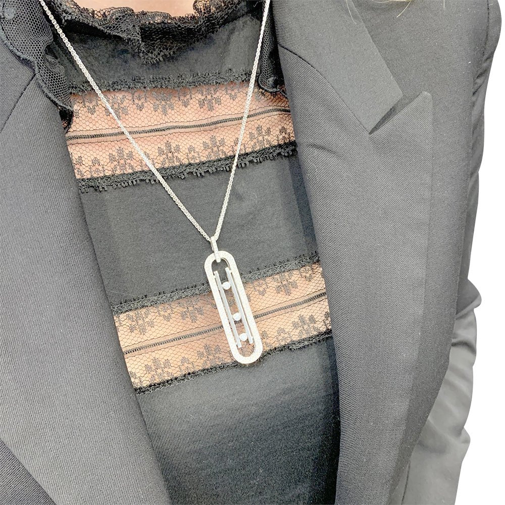 Collier Sautoir MESSIKA “Move 10th Anniversary” en or blanc et diamants - Image 7