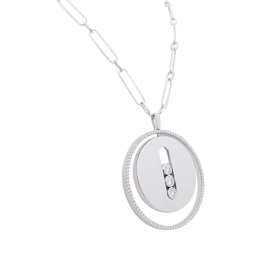 Collier Sautoir MESSIKA "Move Lucky" en or blanc et diamants - Image 4