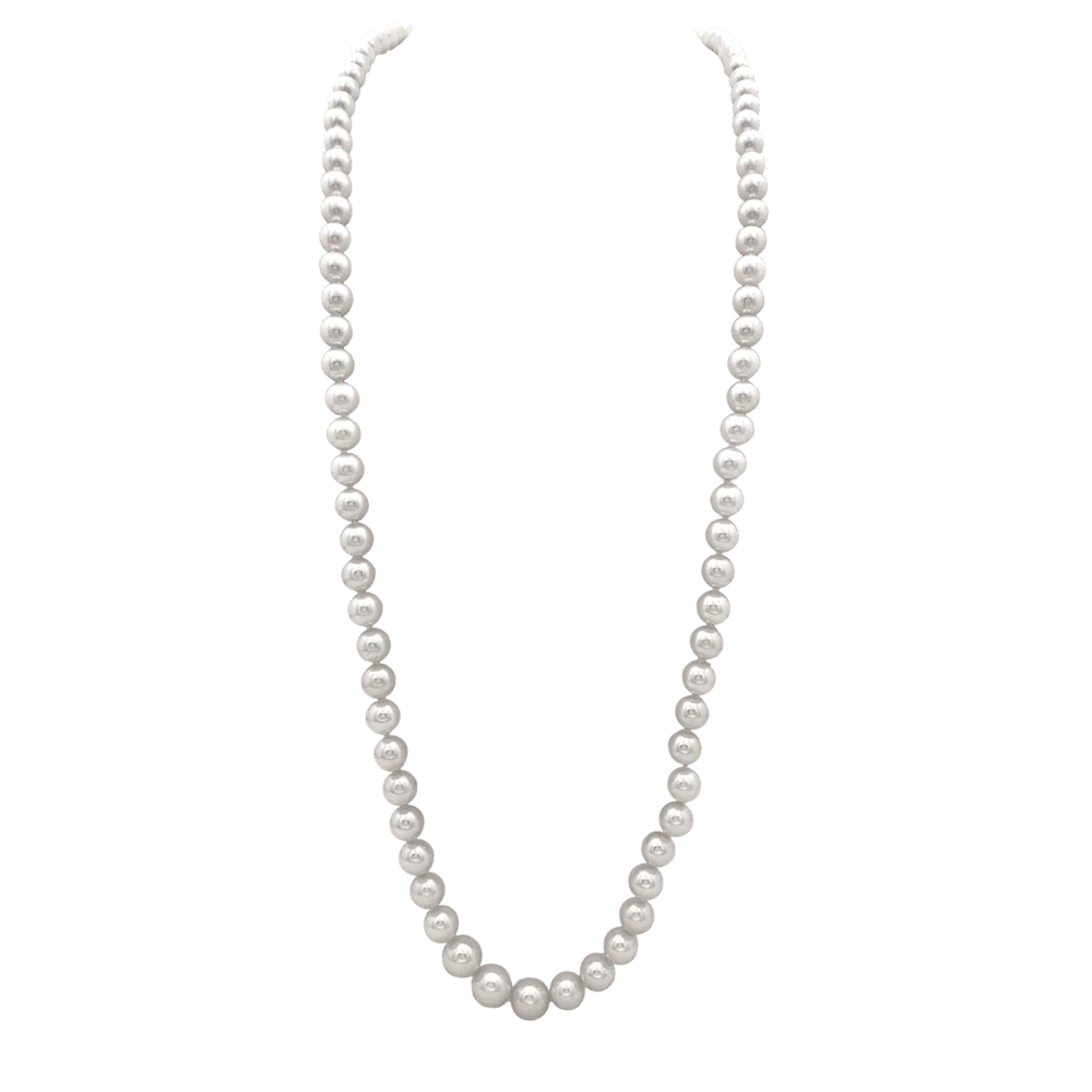 Collier Sautoir en or jaune et perles