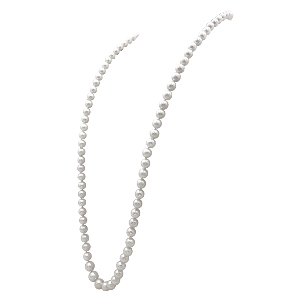 Collier Sautoir en or jaune et perles - Image 3
