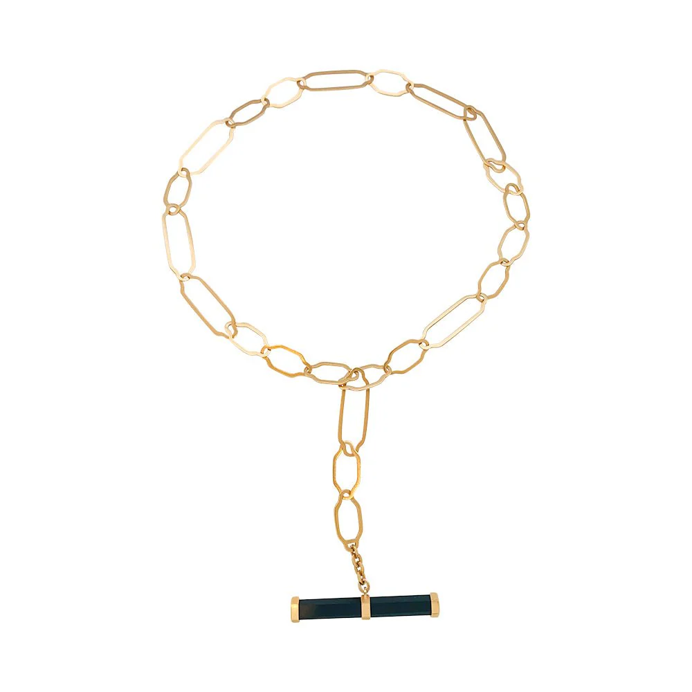 Collier Sautoir POMELLATO "Victoria" en or rose et jais