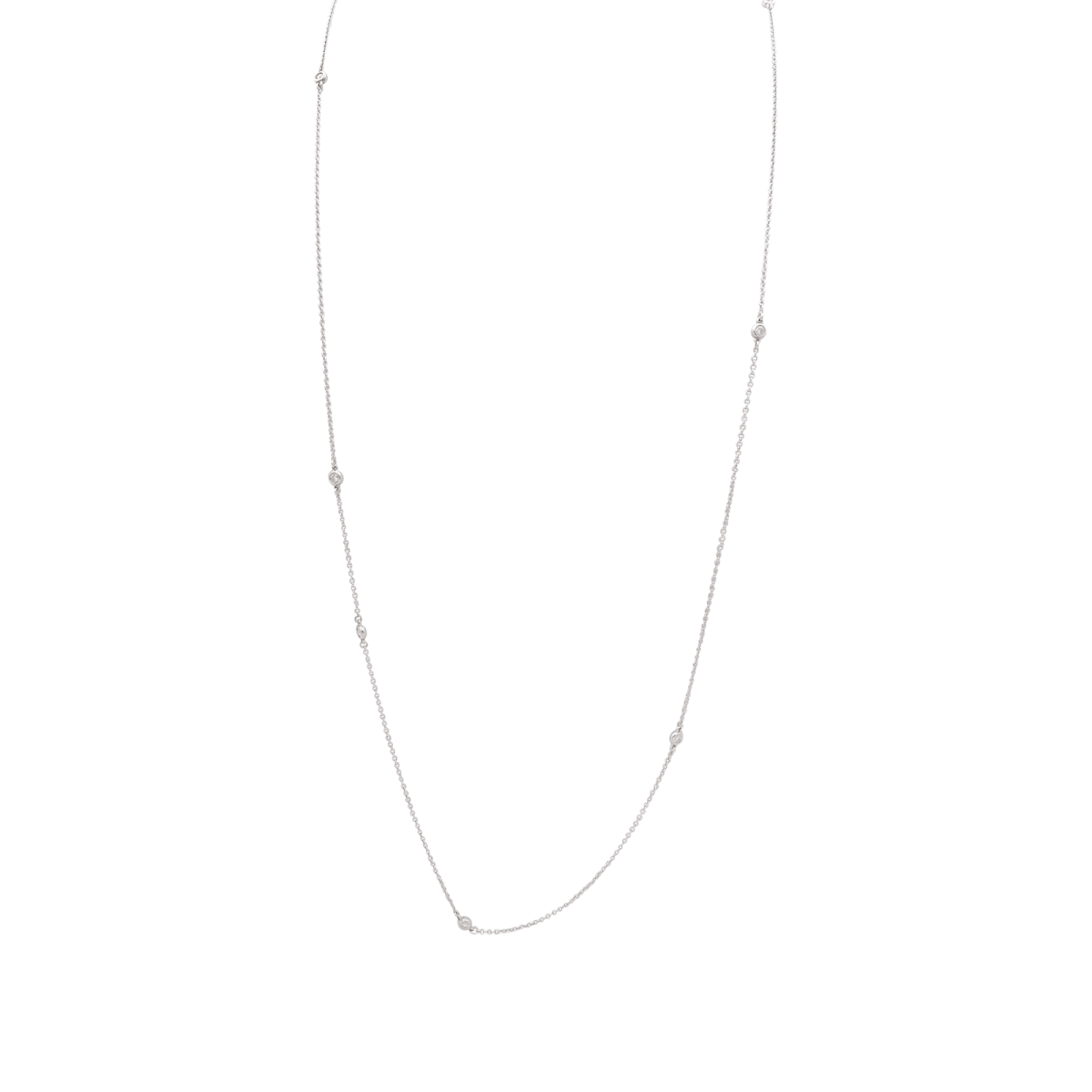 Collier Sautoir TIFFANY & CO. "Diamonds by the Yard en argent et diamants - Image 2