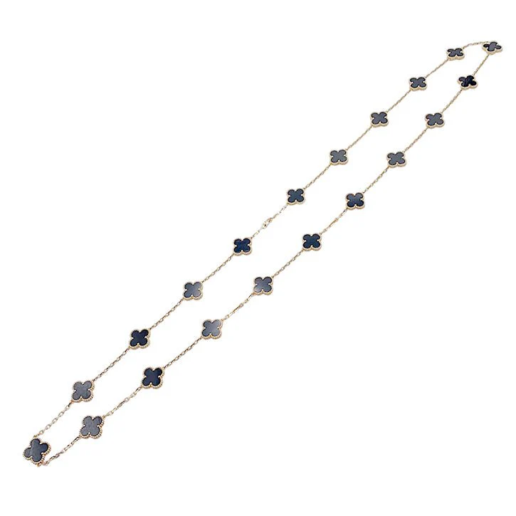 Sautoir Van Cleef & Arpels, "Vintage Alhambra", or jaune, onyx - Image 2