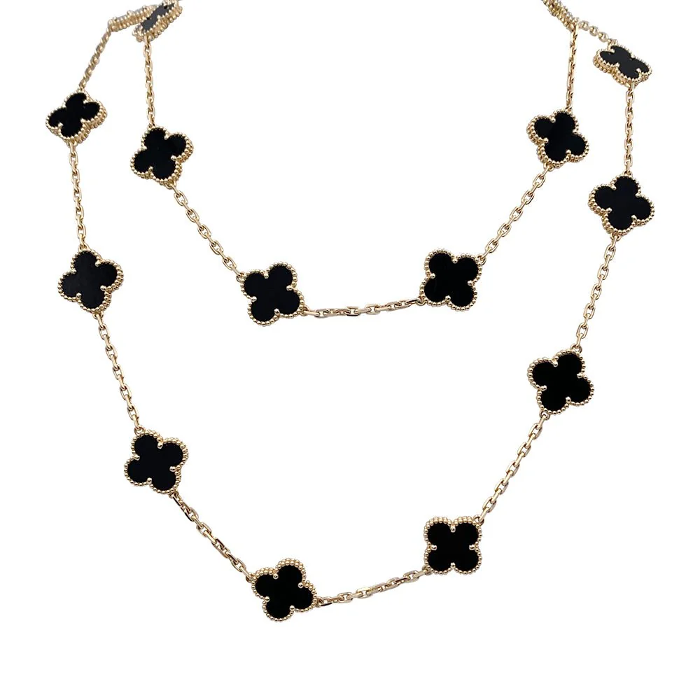 Sautoir Van Cleef & Arpels, "Vintage Alhambra", or jaune, onyx - Image 4