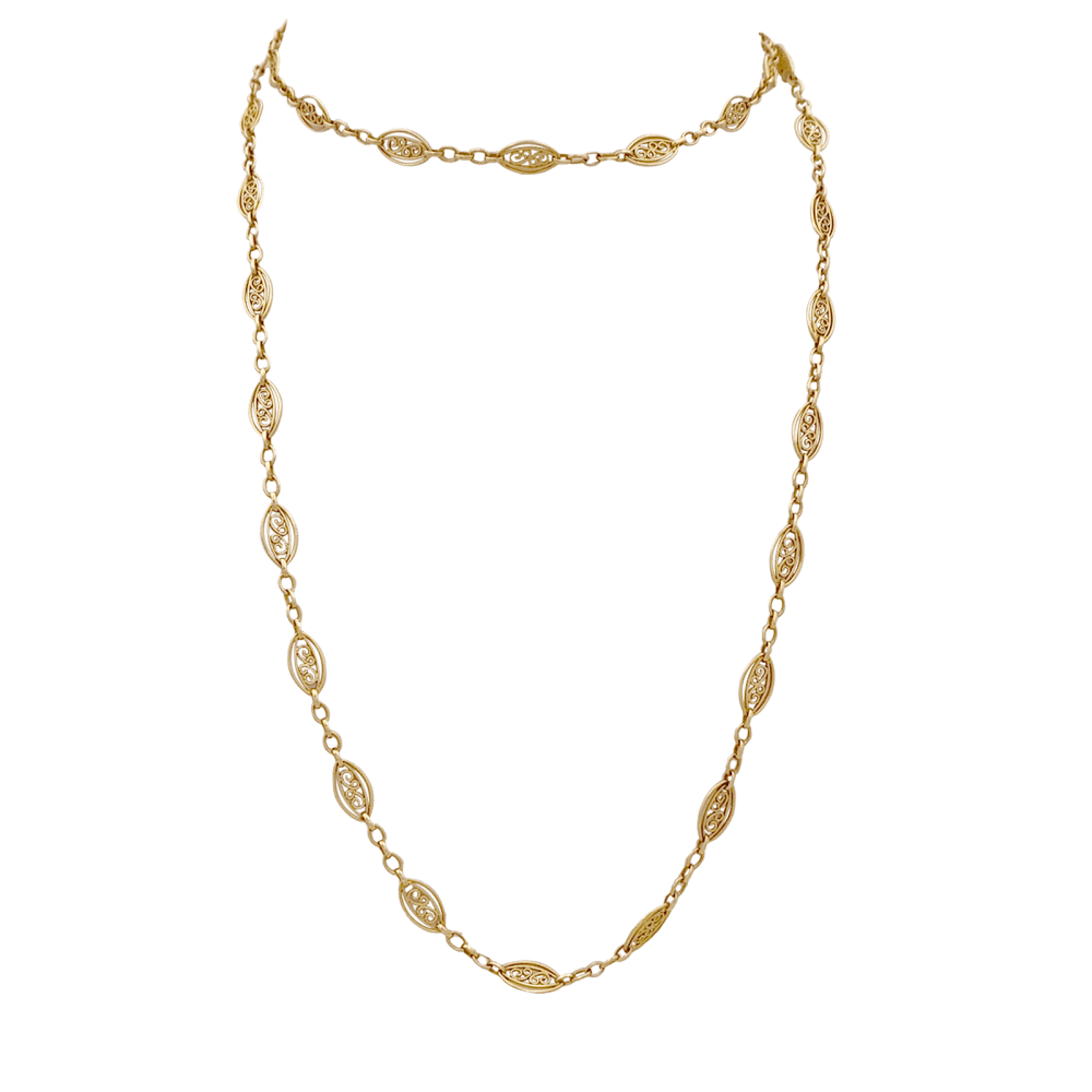 Collier Sautoir en or jaune