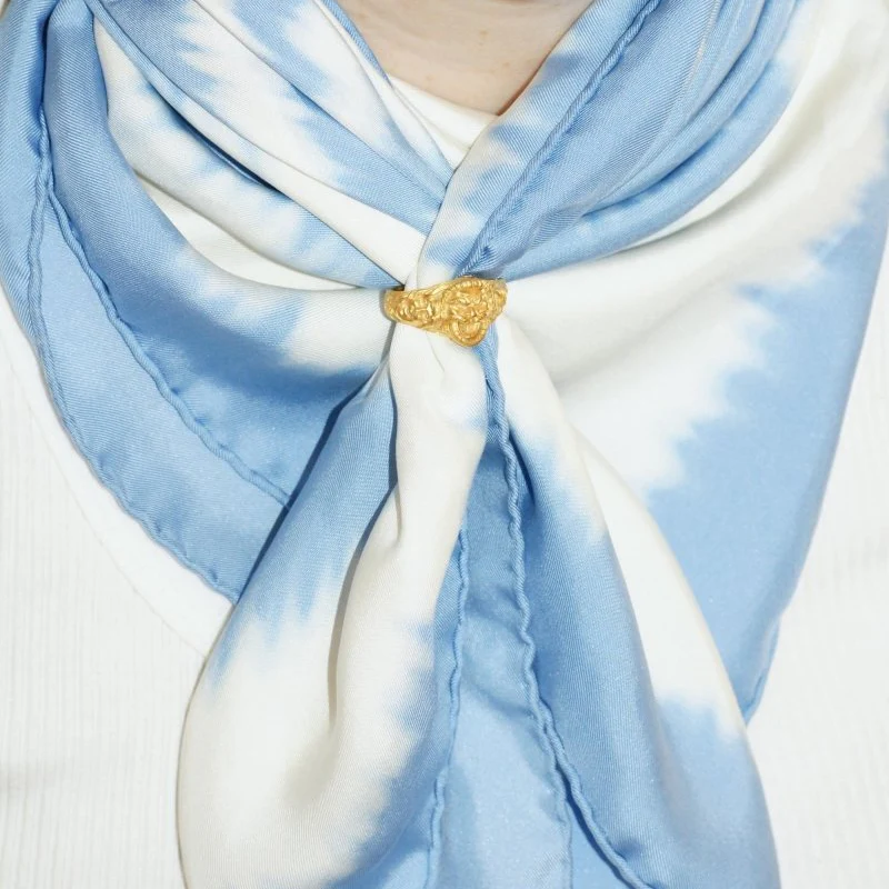 Serre Foulard en or jaune - Image 2