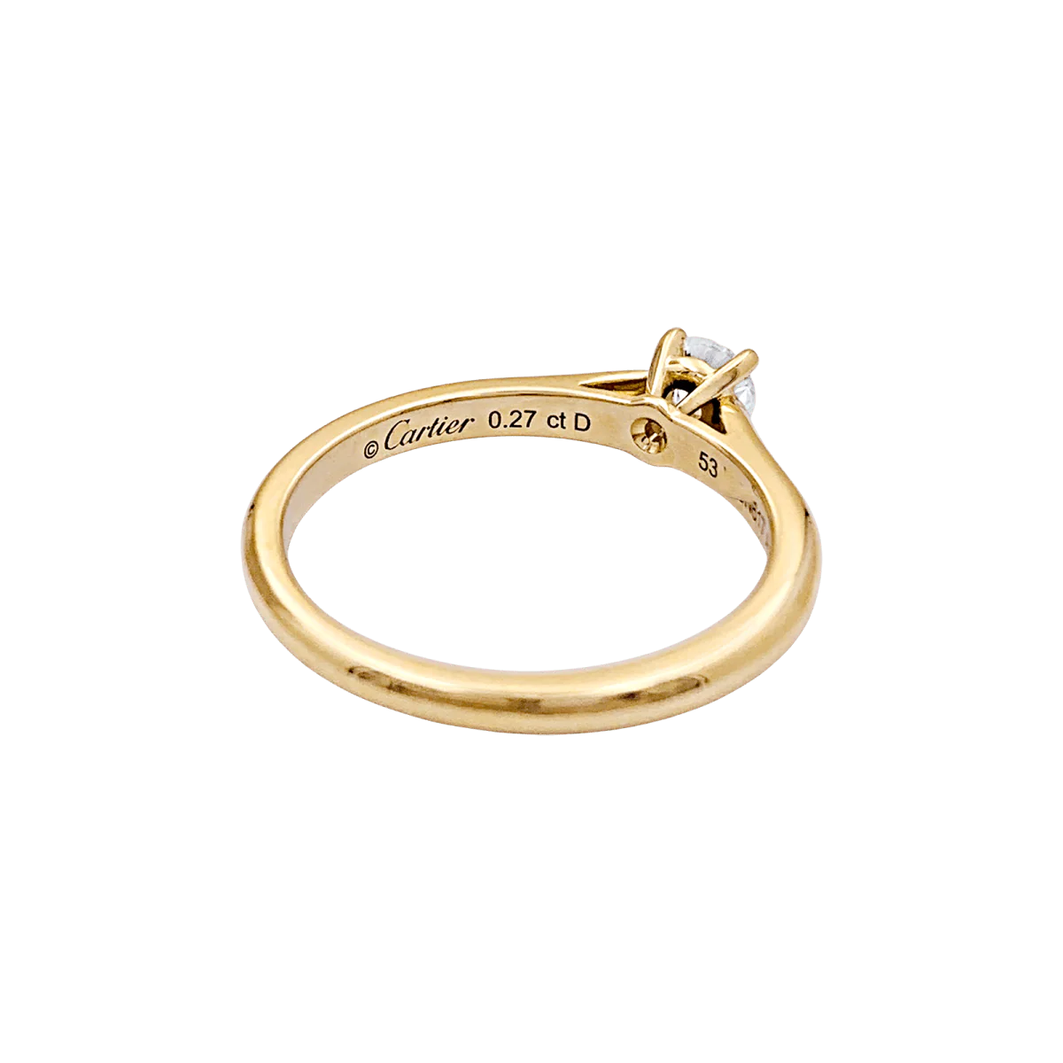 Bague CARTIER "1895" en or jaune et diamant - Image 4