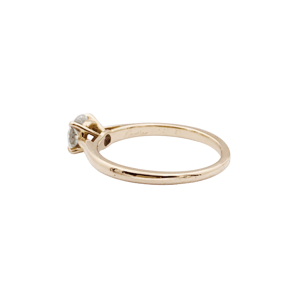 Bague Solitaire CARTIER "1895" en or jaune et diamant - Image 4