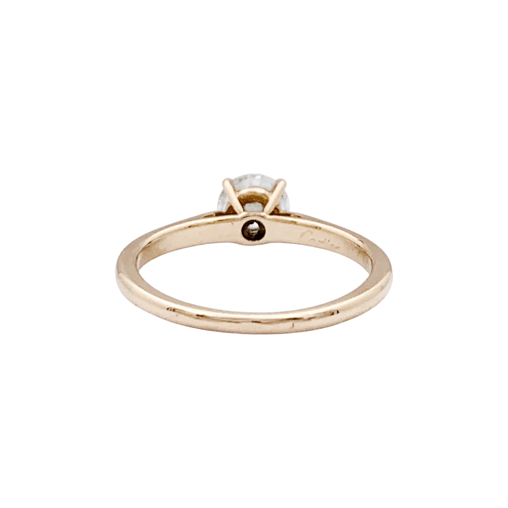 Bague Solitaire CARTIER "1895" en or jaune et diamant - Image 5
