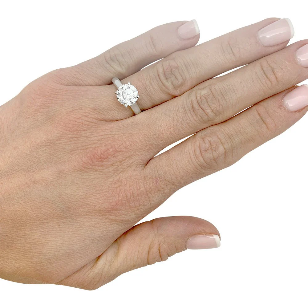 Bague Solitaire CARTIER "1895" en platine et diamant - Image 9