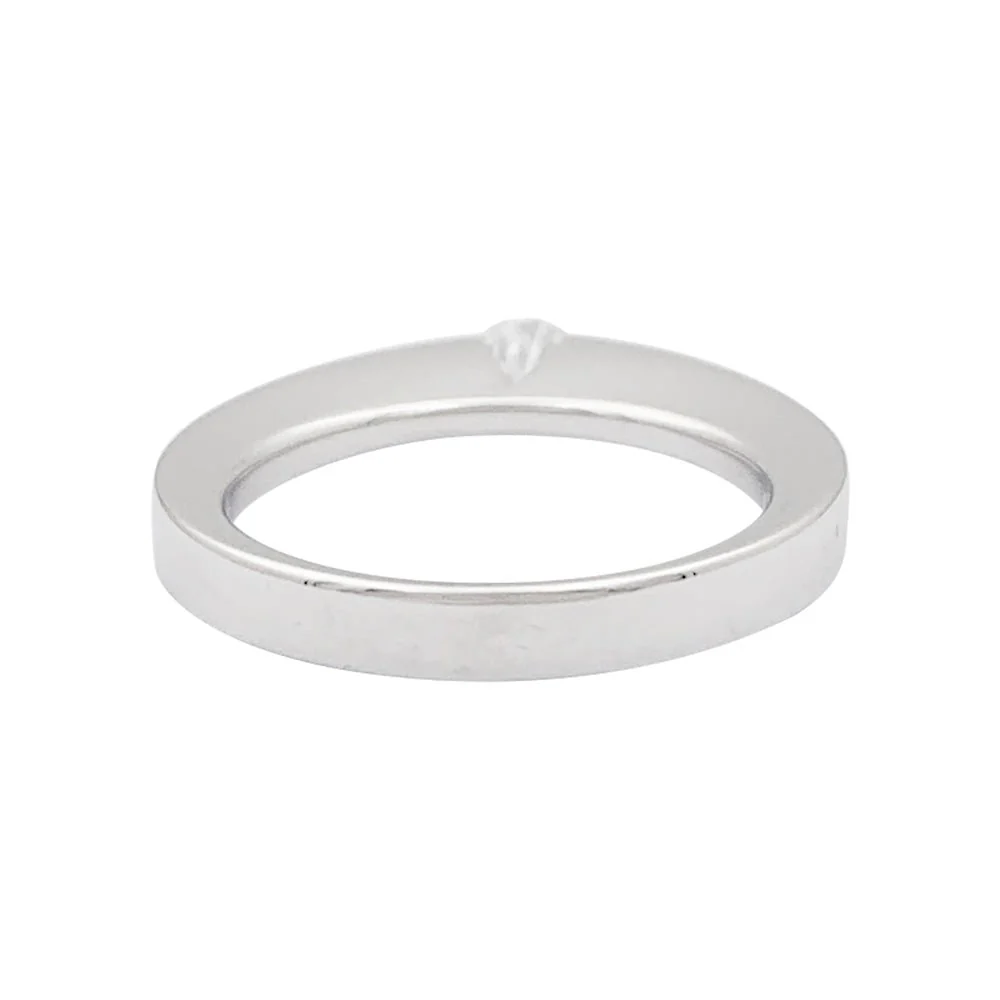 Bague Solitaire CARTIER en or blanc et diamant - Image 4