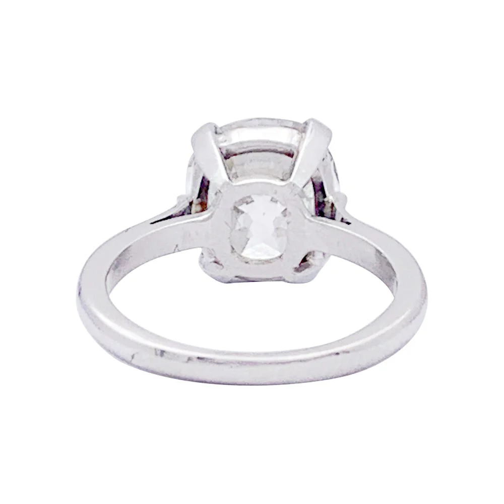 Solitaire CHAUMET en  platine et diamant. - Image 4