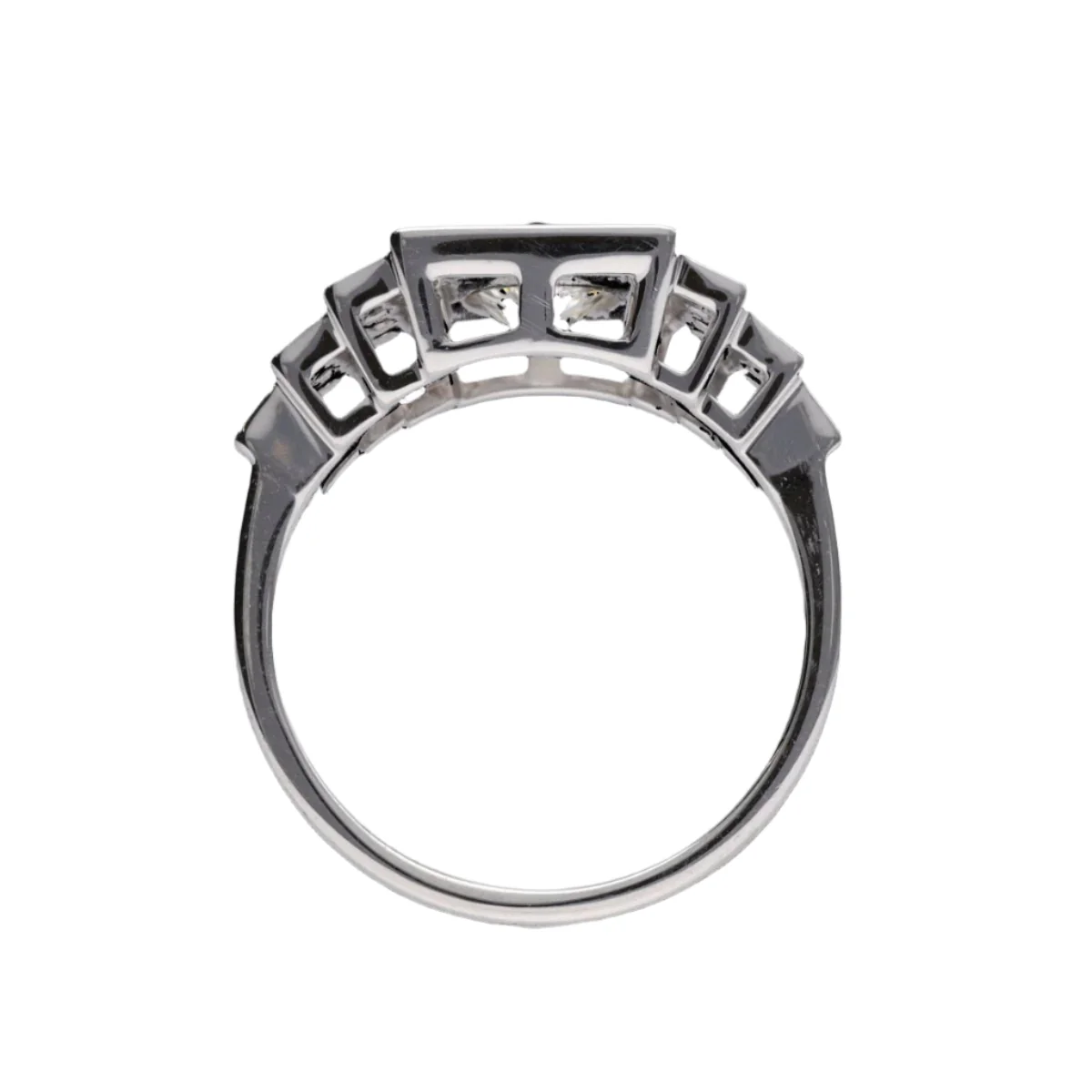 Bague Solitaire en or blanc et diamant - Image 4