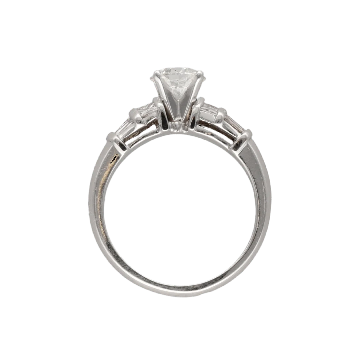 Bague Solitaire en or gris et diamant - Image 4