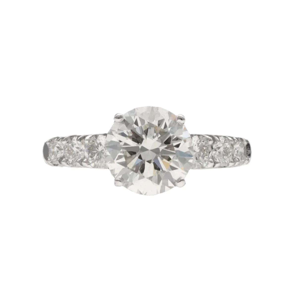 Bague Solitaire en or gris et diamant