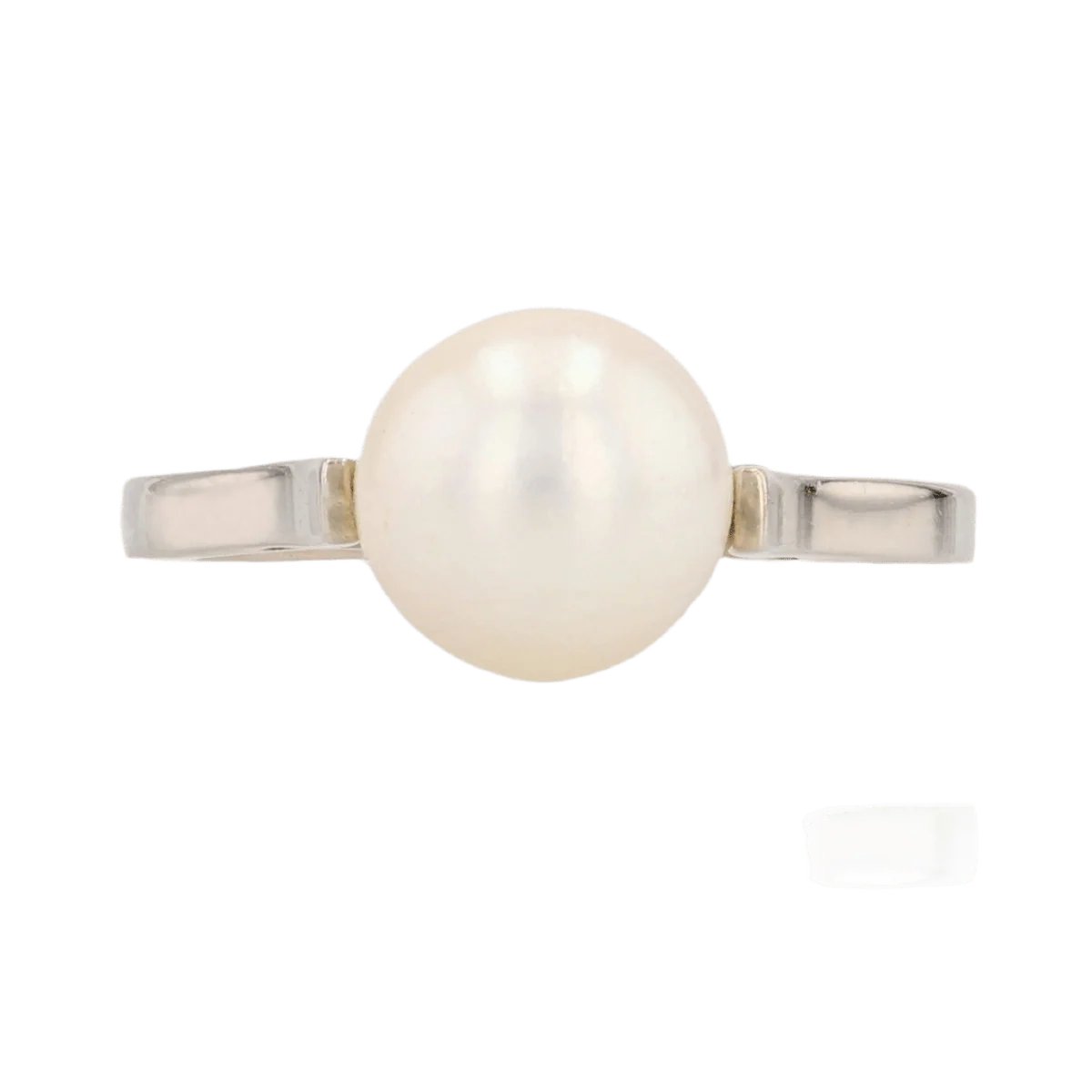 Bague Solitaire en or blanc et perle