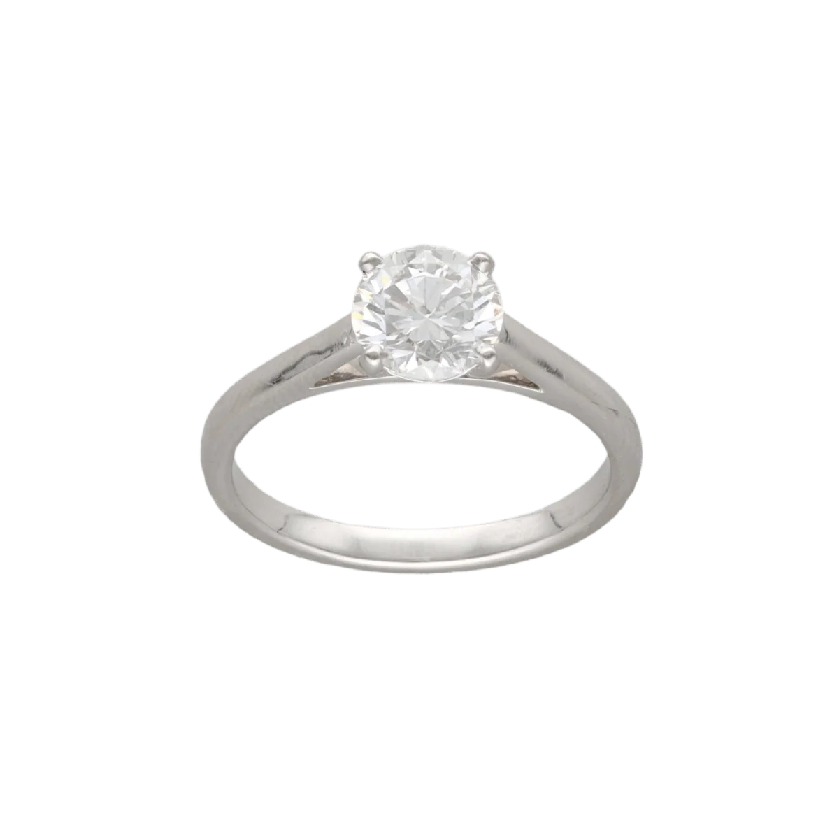 Bague Solitaire en or blanc et diamant