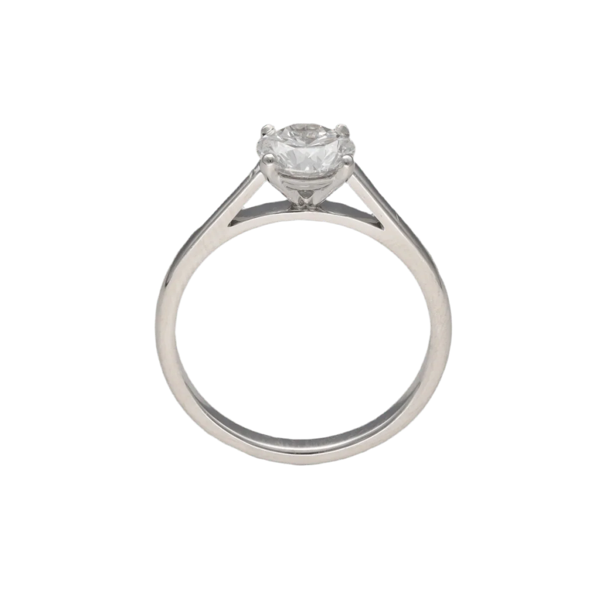 Bague Solitaire en or blanc et diamant - Image 3