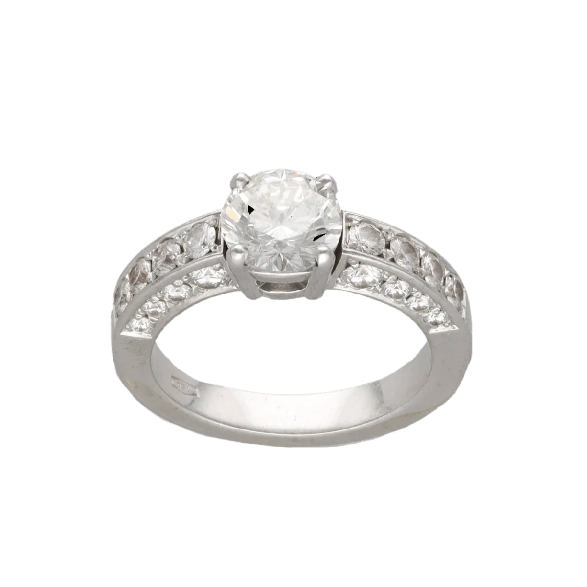 Bague Solitaire en or blanc et diamant