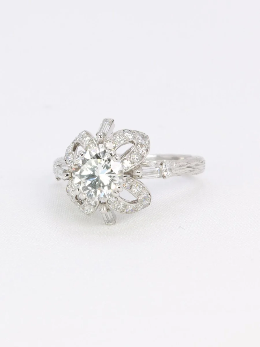 STERLE Bague solitaire platine diamant rond 1.11 carat - Image 3