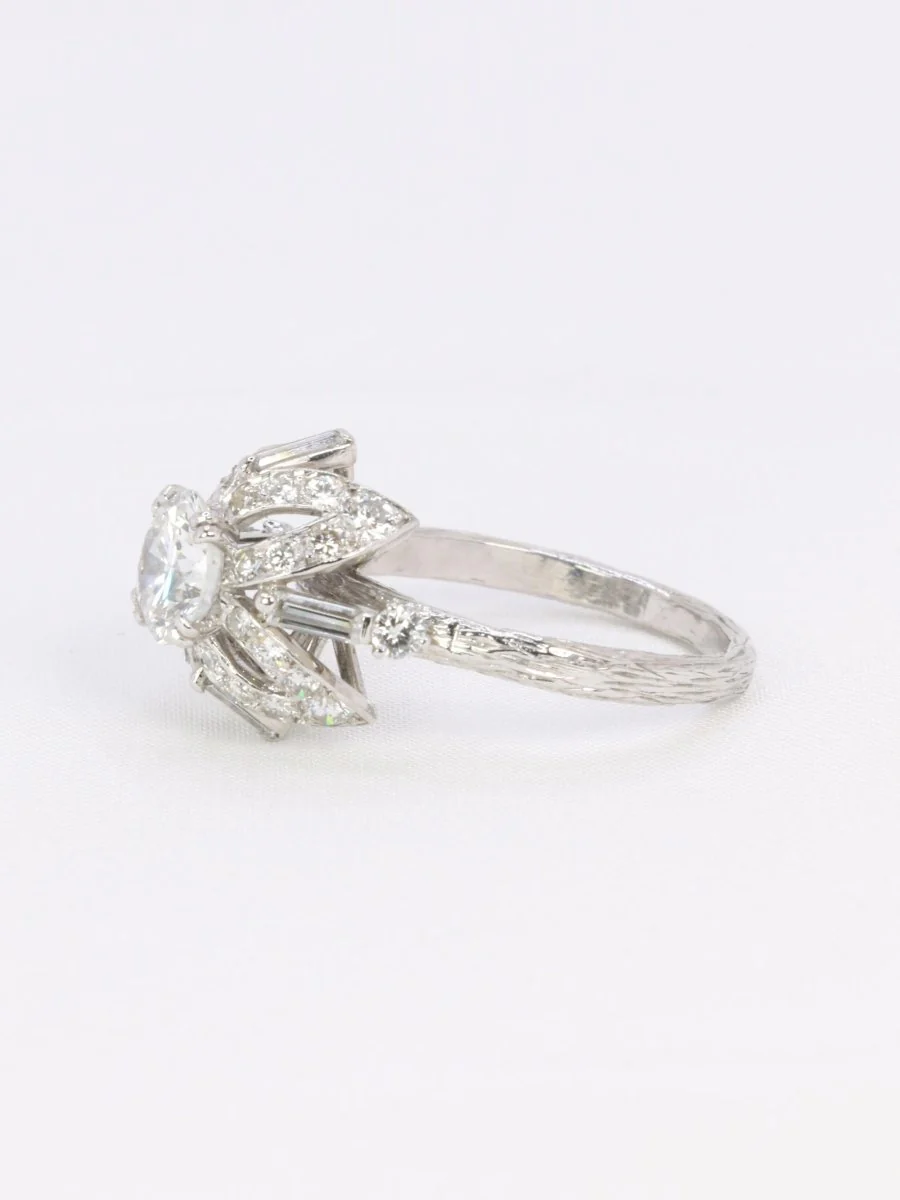 STERLE Bague solitaire platine diamant rond 1.11 carat - Image 4