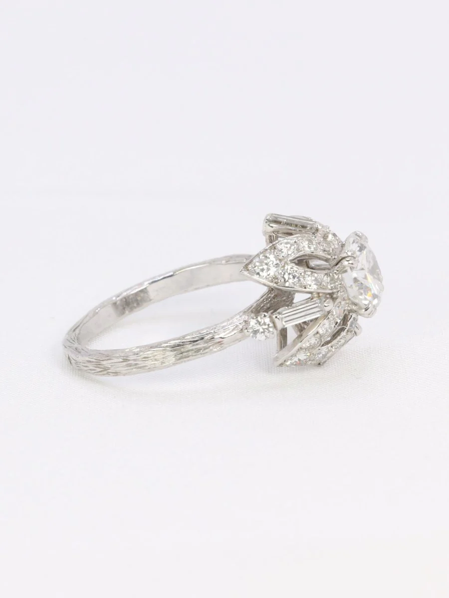 STERLE Bague solitaire platine diamant rond 1.11 carat - Image 6