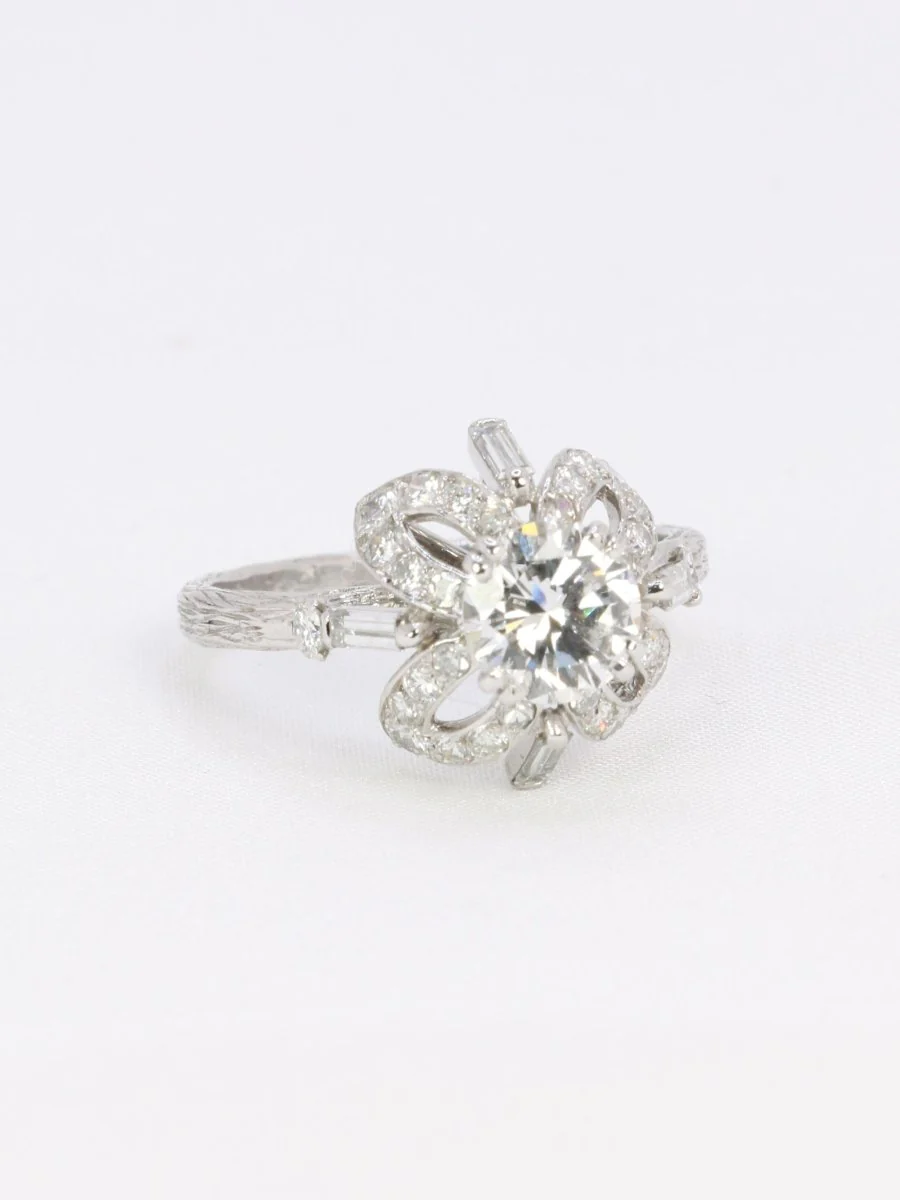 STERLE Bague solitaire platine diamant rond 1.11 carat - Image 7