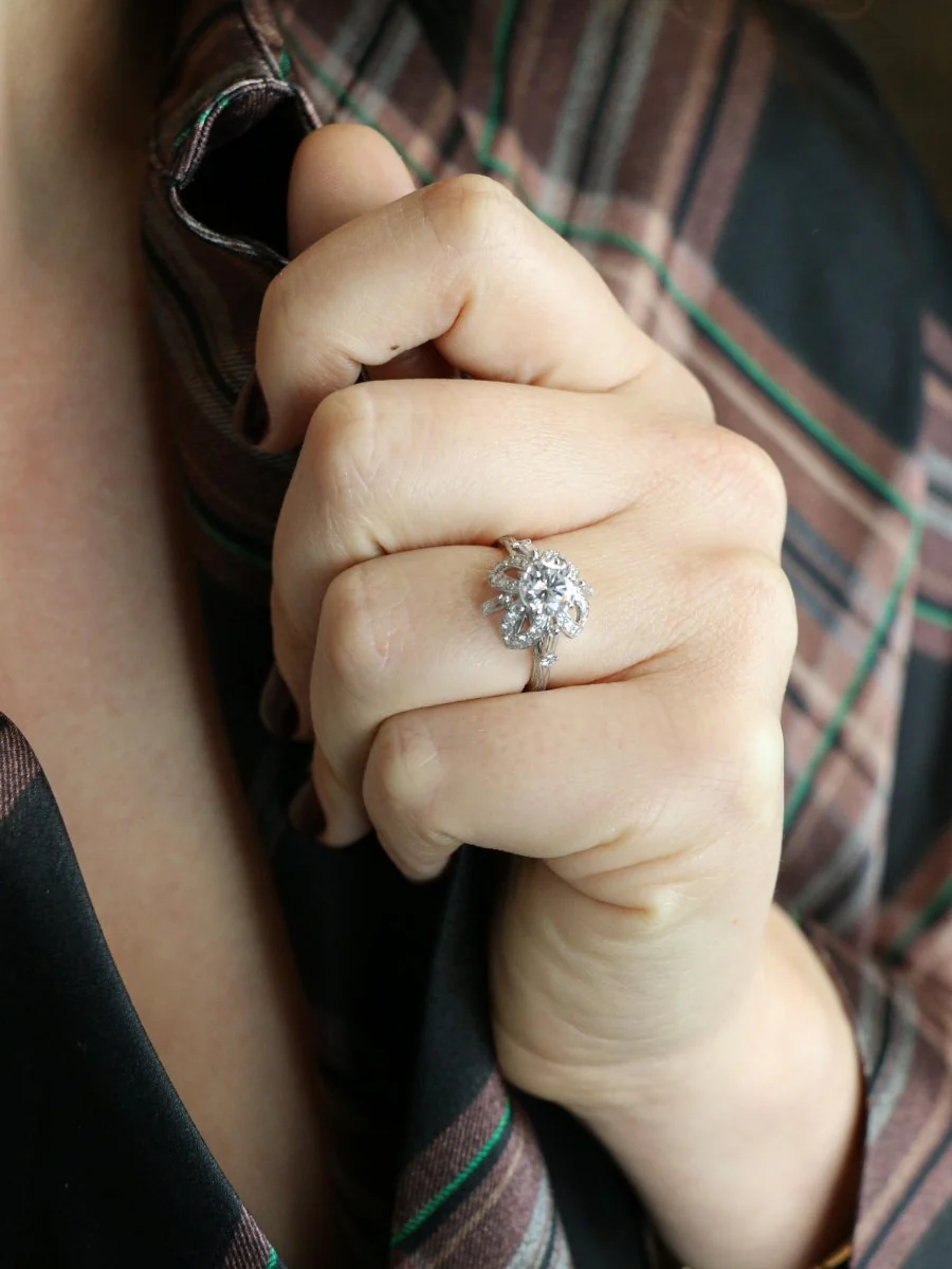 STERLE Bague solitaire platine diamant rond 1.11 carat - Image 8