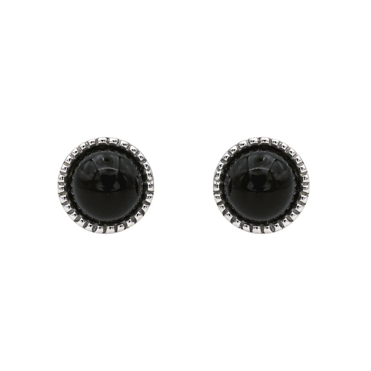 Boucles d'oreilles Pendantes SUSIE OTÉRO en or blanc, onyx et diamants - Image 3